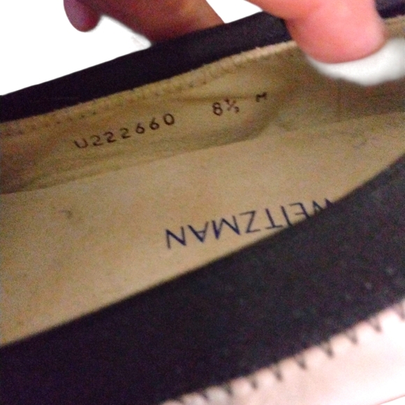 Stuart Weitzman Giveable Ballet Flats Cream and Black Women's Flat Size … - Picture 9 of 10